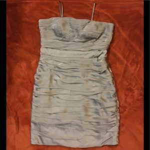 Silver Monique Lhuillier Dress.